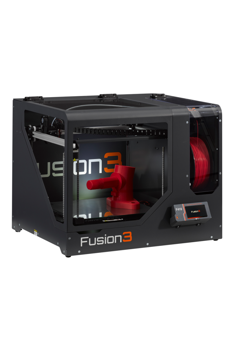 Fusion3 F410 - Printer Only Profile - Red Part (sm)   